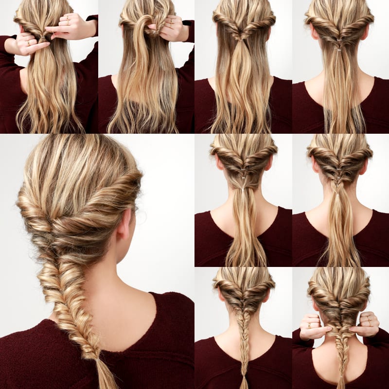 Lulus How-To: Topsy Fishtail Braid Tutorial -  Fashion Blog