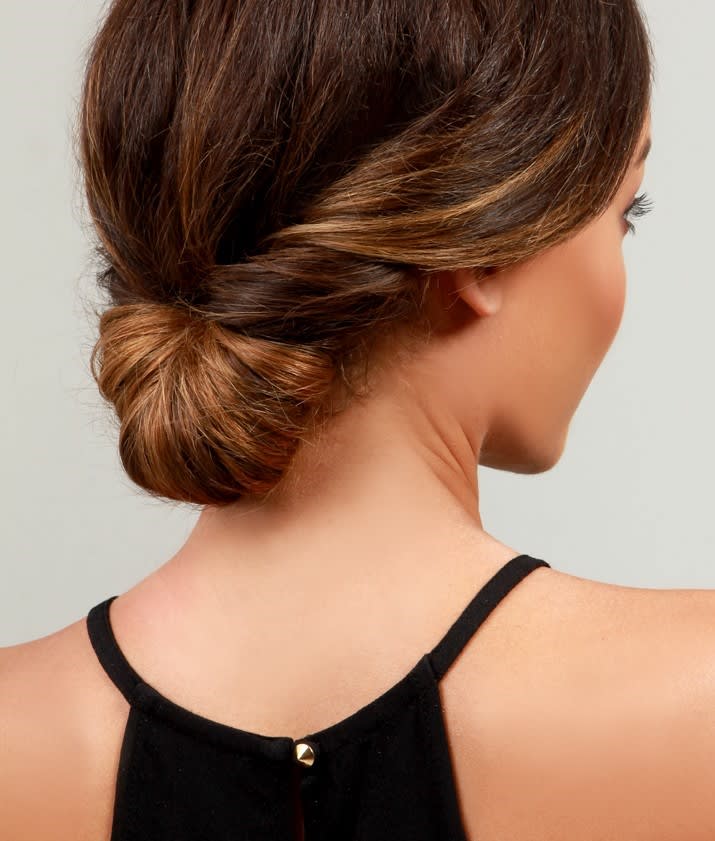 prom hair ideas: simple chignon