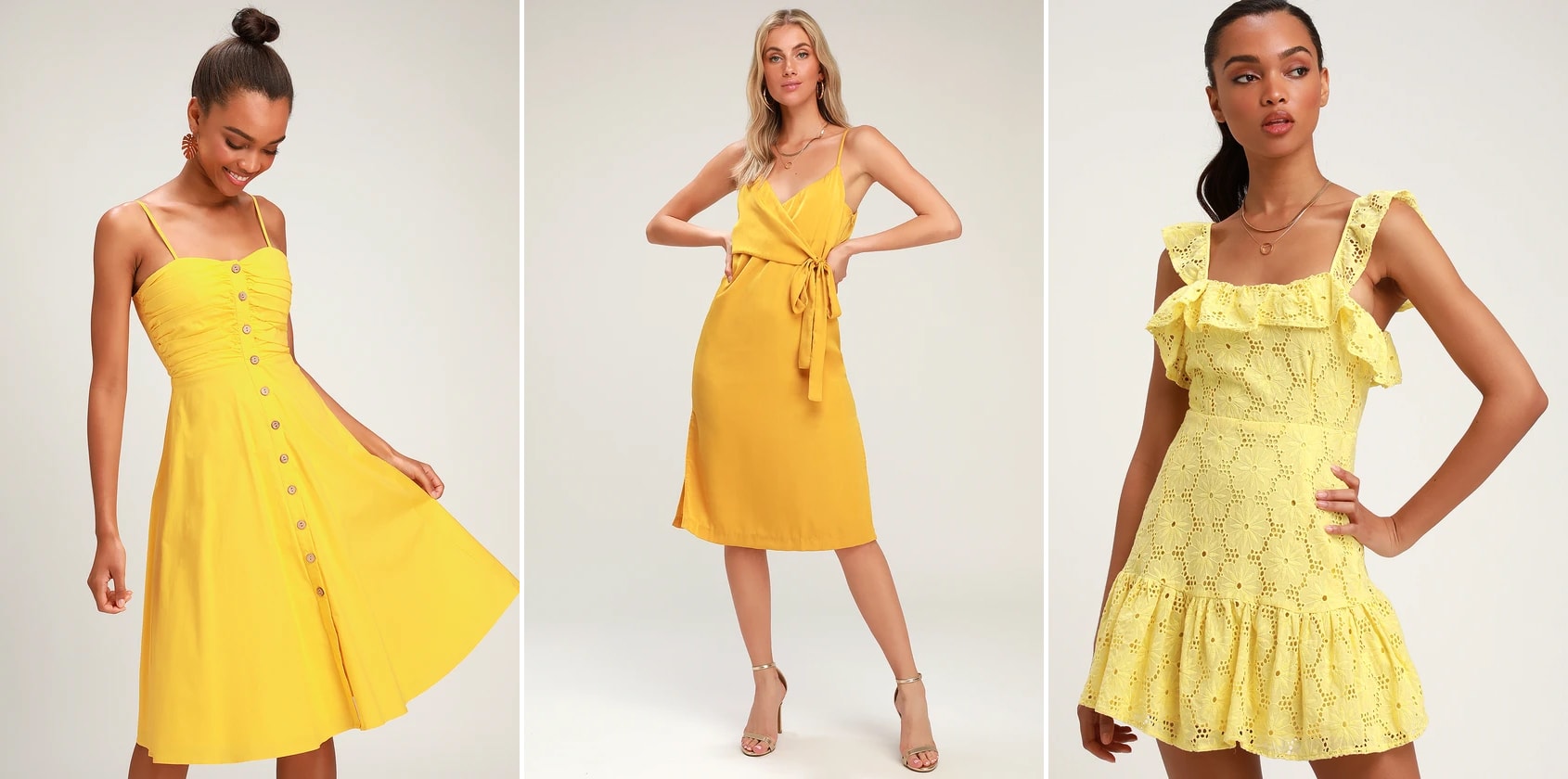 mustard yellow graduation dress