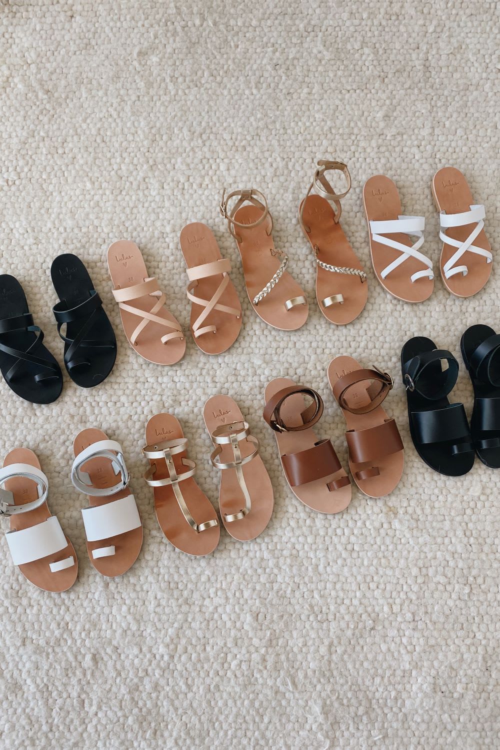 neutral color sandals for summer