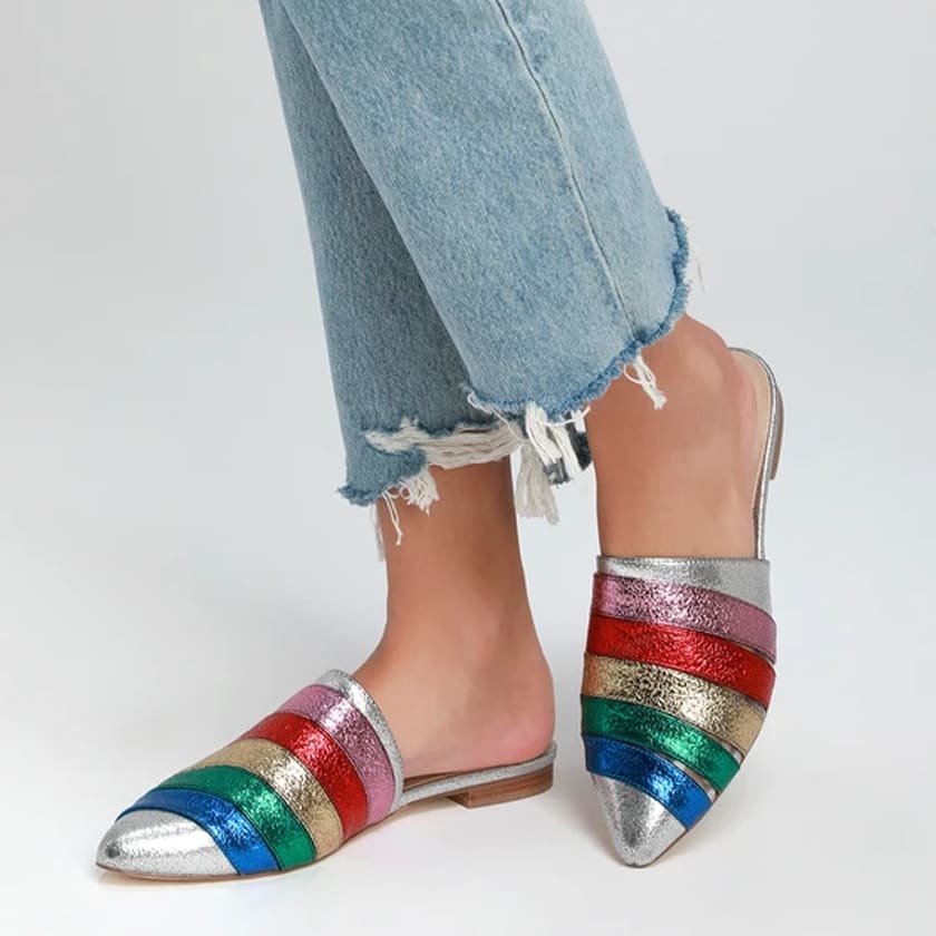 rainbow fashion trend - rainbow shoes
