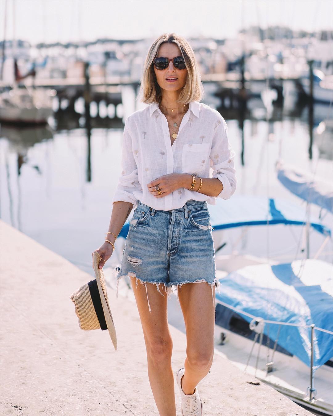 denim shorts trend