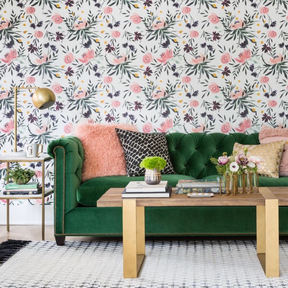 Sunny Removable Wallpaper Patterns for a Fast Summer Room Refresh