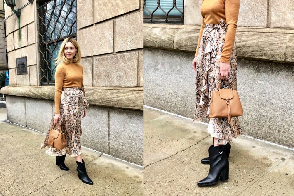 How To Wear Tall Boots With Dresses - V-Style