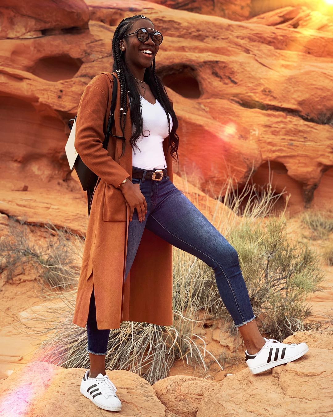 girl hiking in canyon image for zero waste for beginners