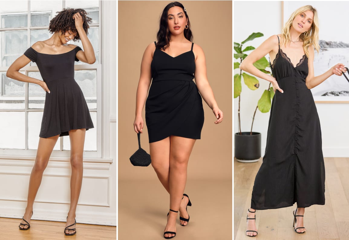 black graduation dresses for college