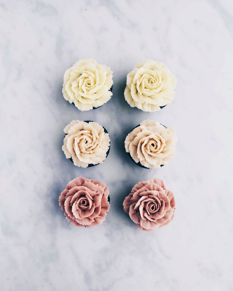 blush and ivory rose cupcakes for mother's day : mom cupcakes, mothers day cupcakes, mothers day gifts, rose cupcakes recipe, mother's day cupcake recipes, mothers day cupcake ideas, easy mothers day cupcakes