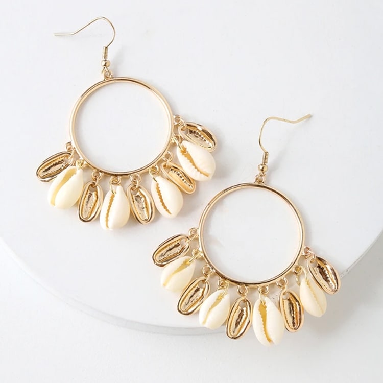 shell earrings -shell jewelry for festival fashion 2019