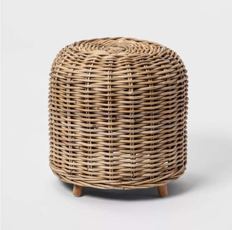 rattan stool from smith and hawken target: : backyard ideas diy   outdoor decorating ideas on a budget  outdoor living spaces on a budget   diy patio ideas on a budget   backyard ideas for small yards  