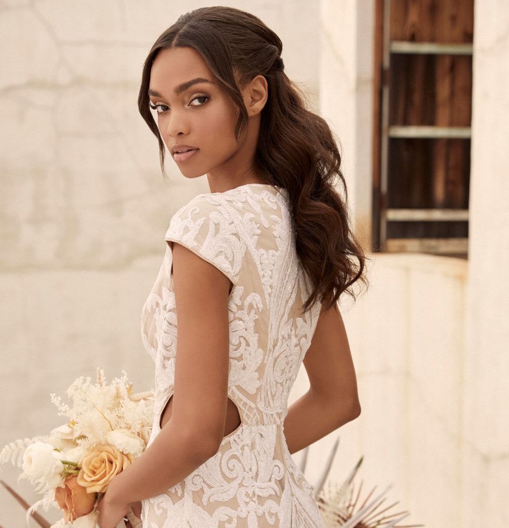 rehearsal wedding dress