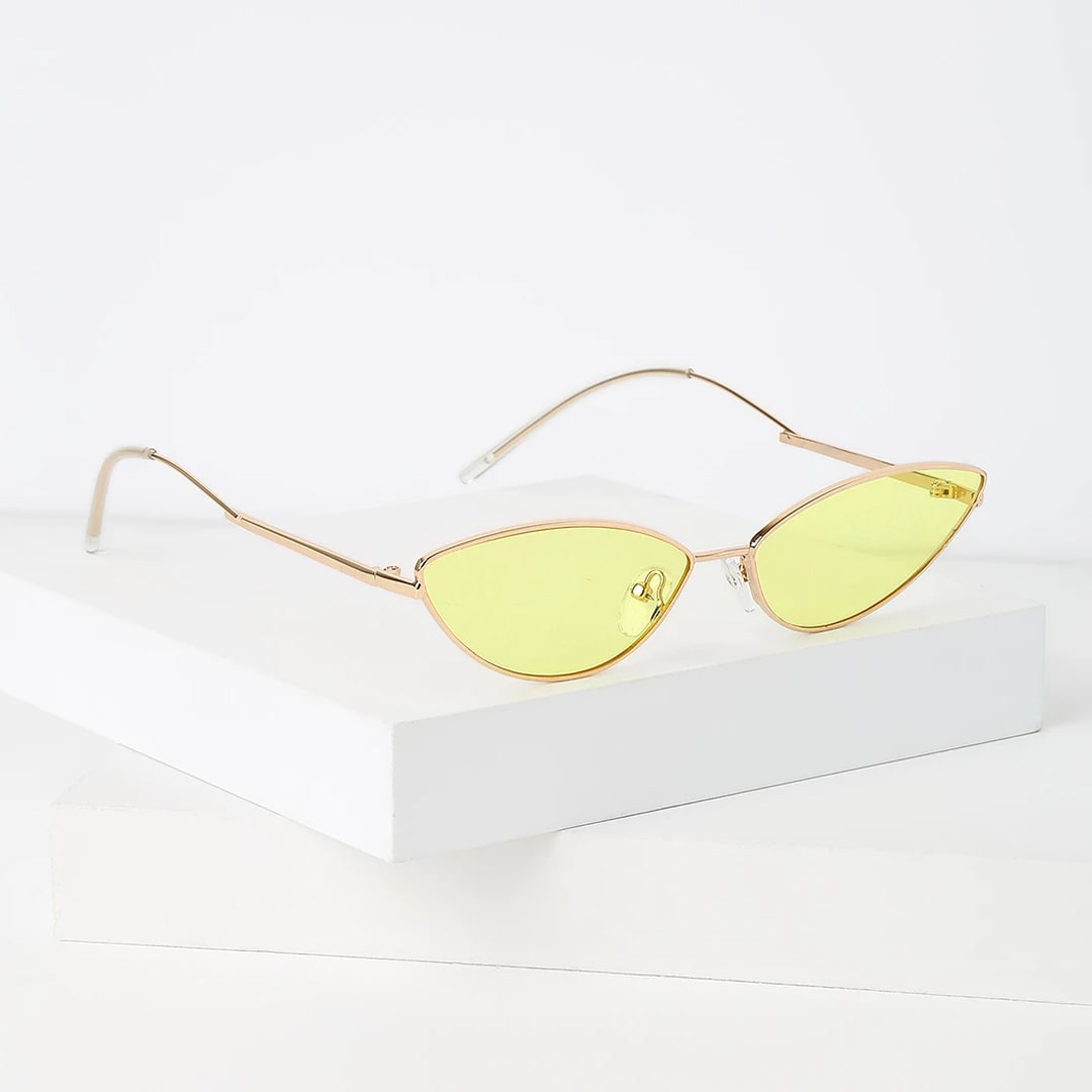 yellow small sunglasses
