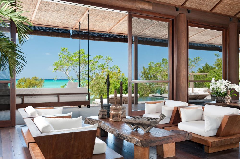 honeymoon destinations --parrot cay COMO hotel inside of the suite