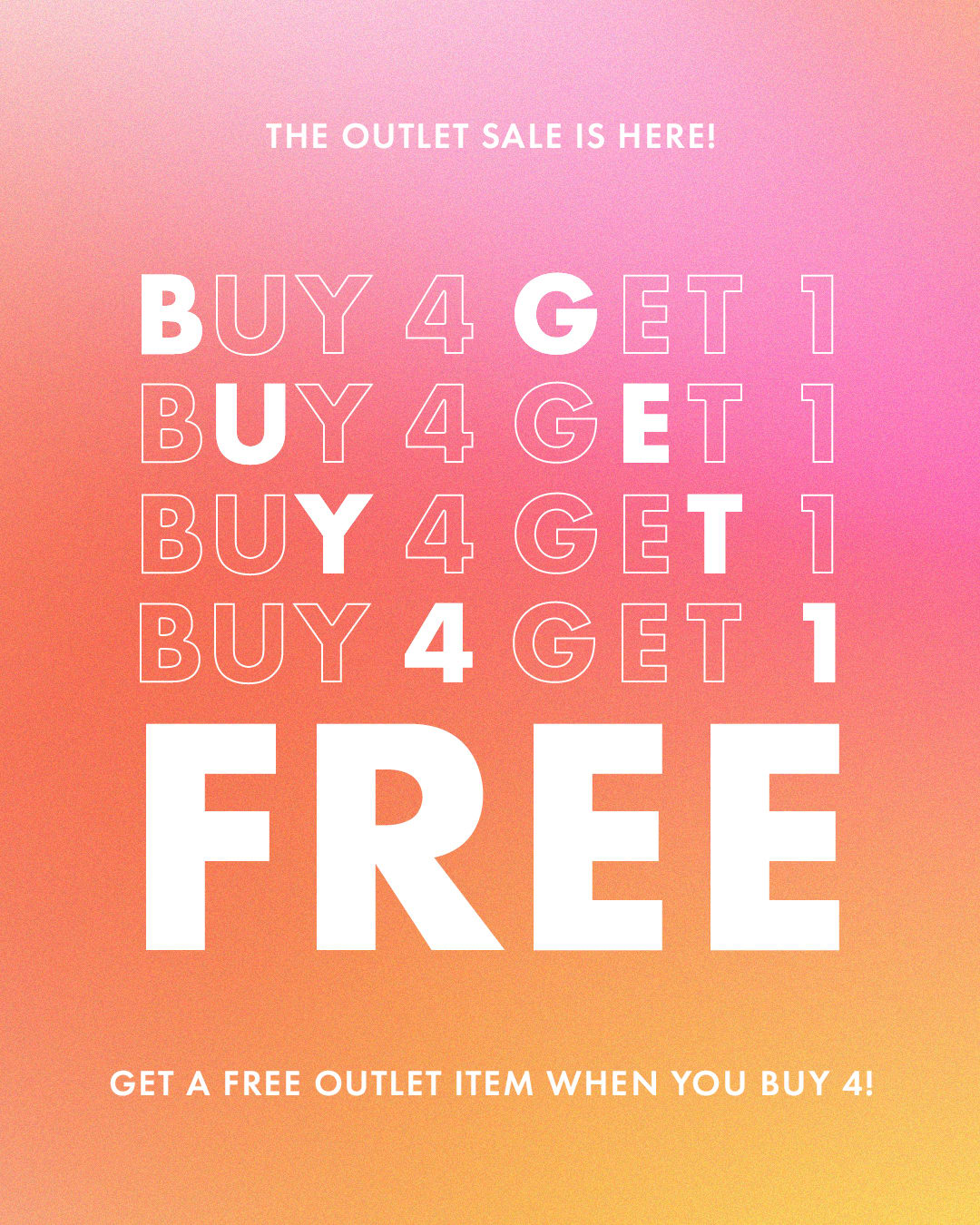 The Outlet Sale is Here! Shop Serious 