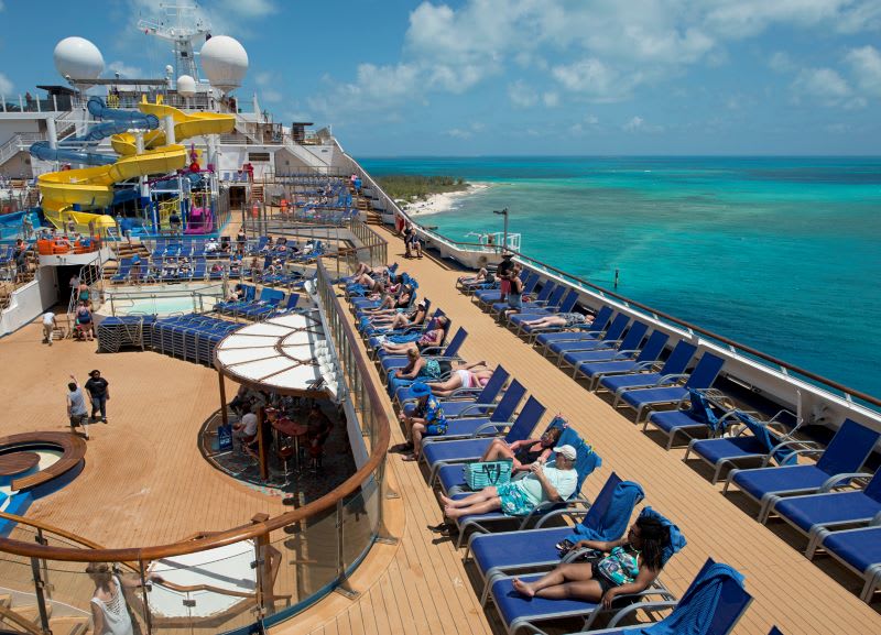 carnival sunrise cruise ship in ocean
