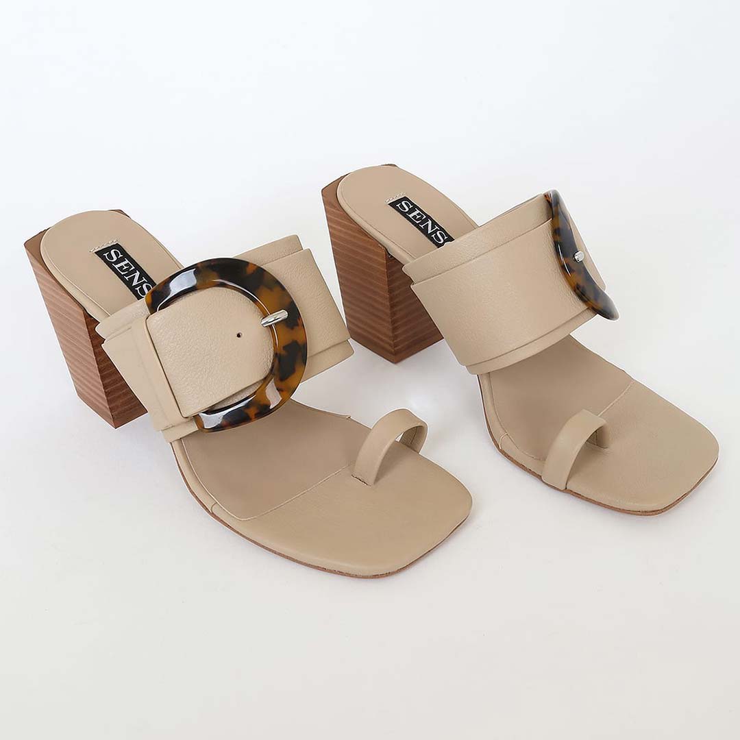 tan buckle sandals
