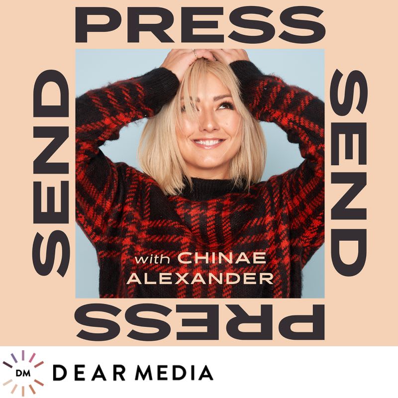 press send girl podcast logo