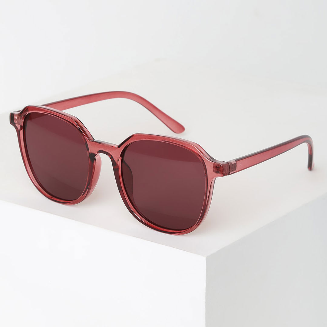 burgundy sunglasses