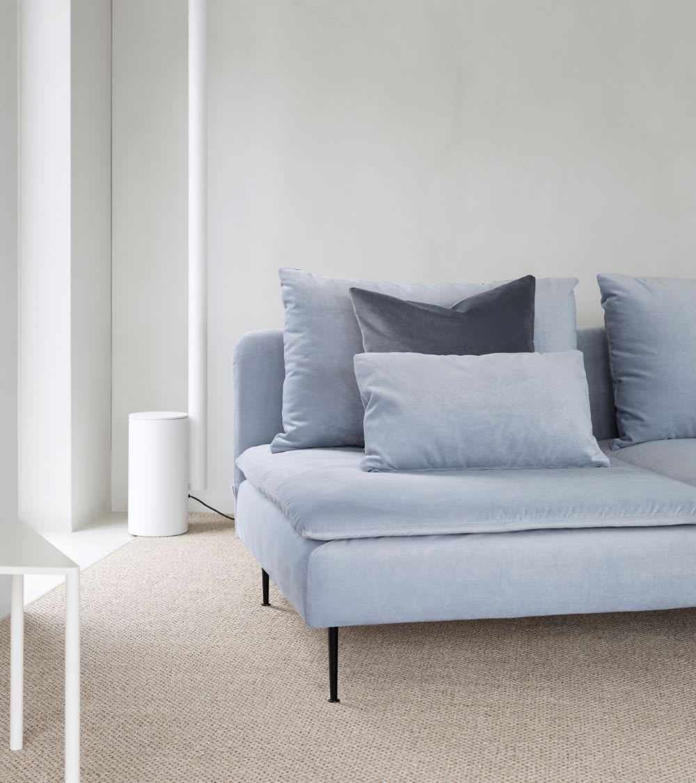 blue velvet slip cover to customize ikea couch