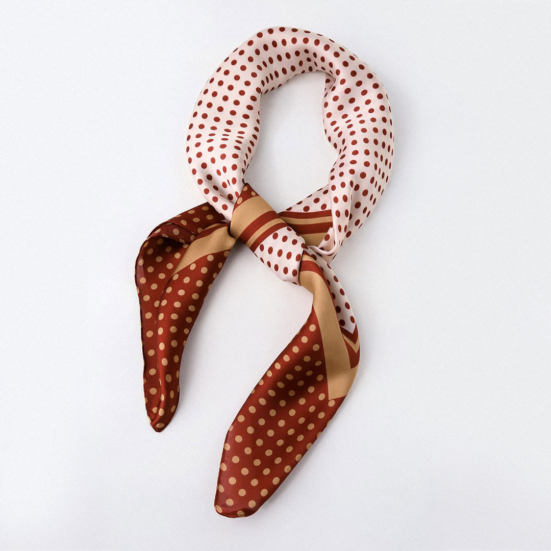 printed scarf for burgundy trend