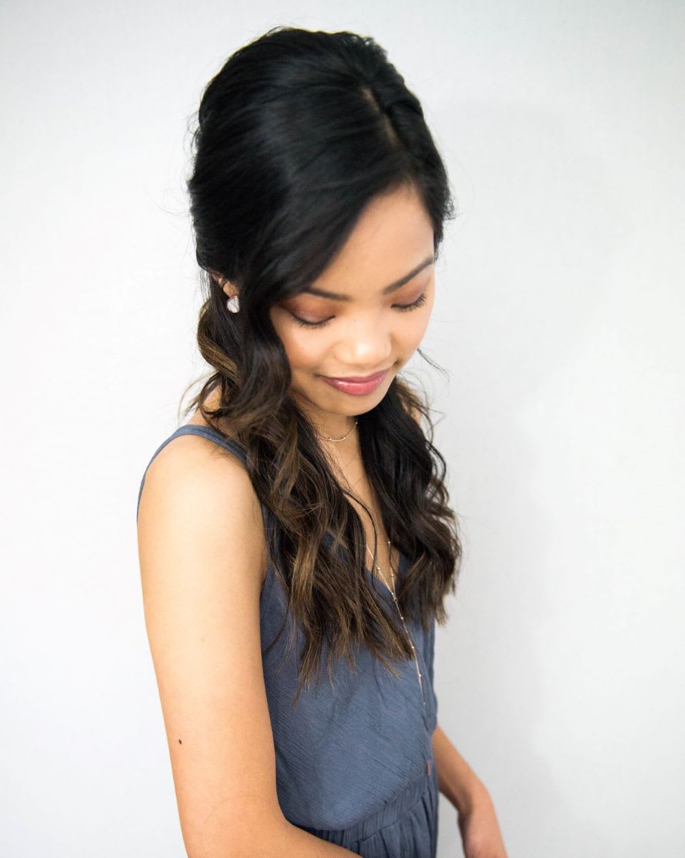 Bridal Hair Tutorial: Stun With a Half-Up, Half-Down Wedding Hairstyle -  Lulus.com Fashion Blog