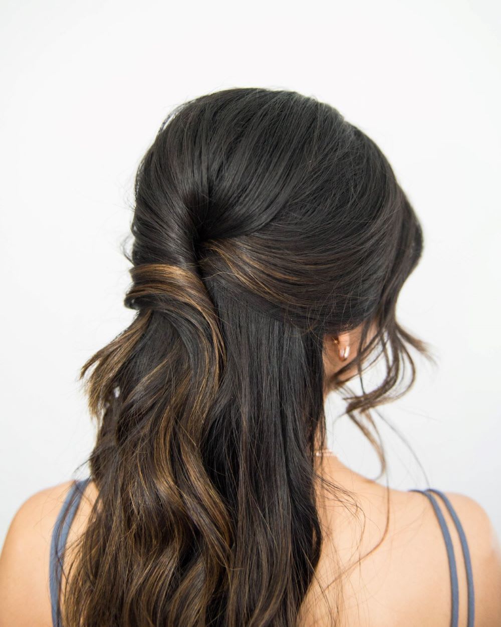 Bridal Hair Tutorial Stun With A Half Up Half Down Wedding