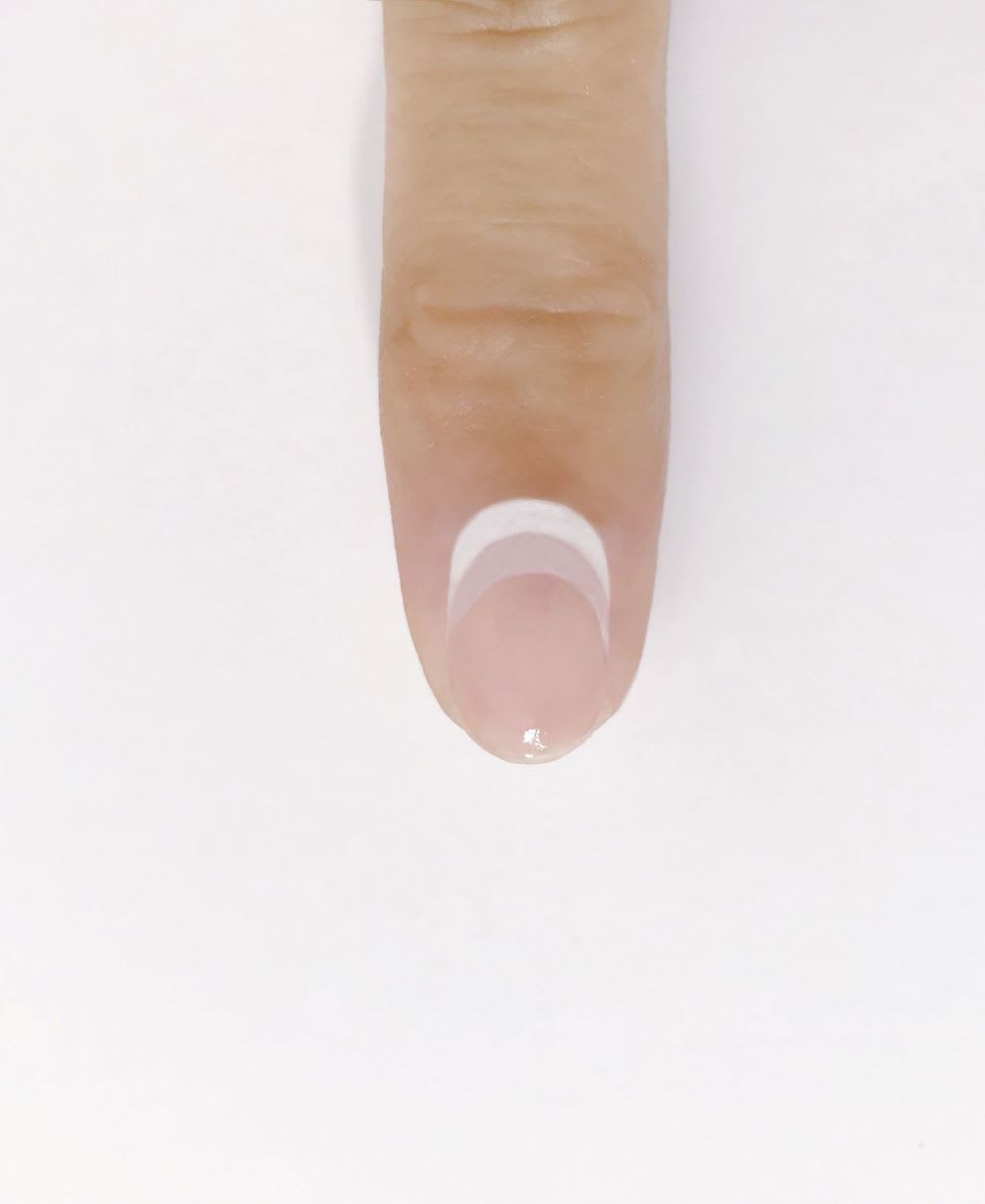 reverse french nails step