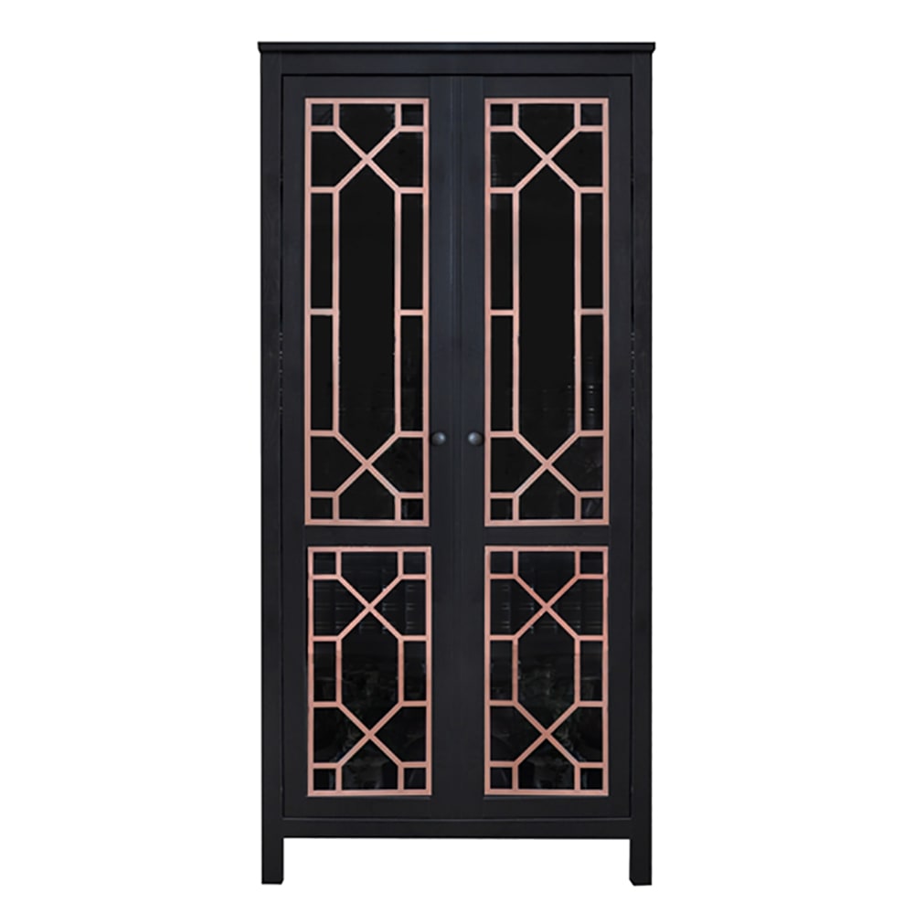 black cabinet with ikea customization overlays