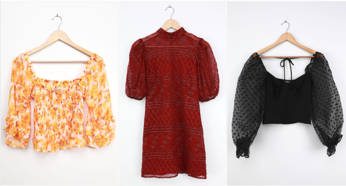 puff sleeve and balloon sleeve clothing
