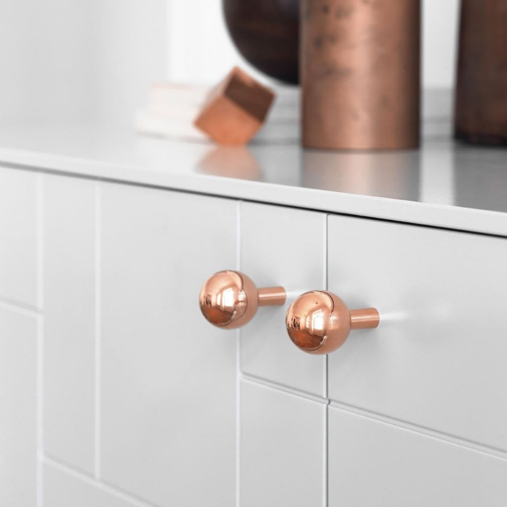 rose gold knobs to customize ikea cabniets
