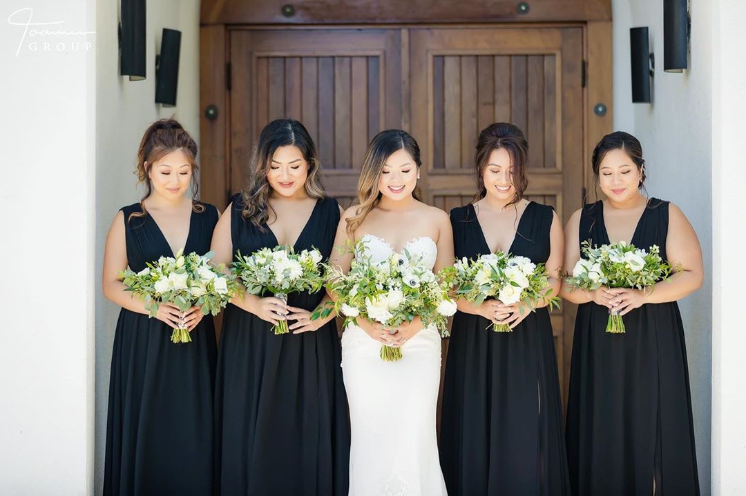 lulus black bridesmaid dresses