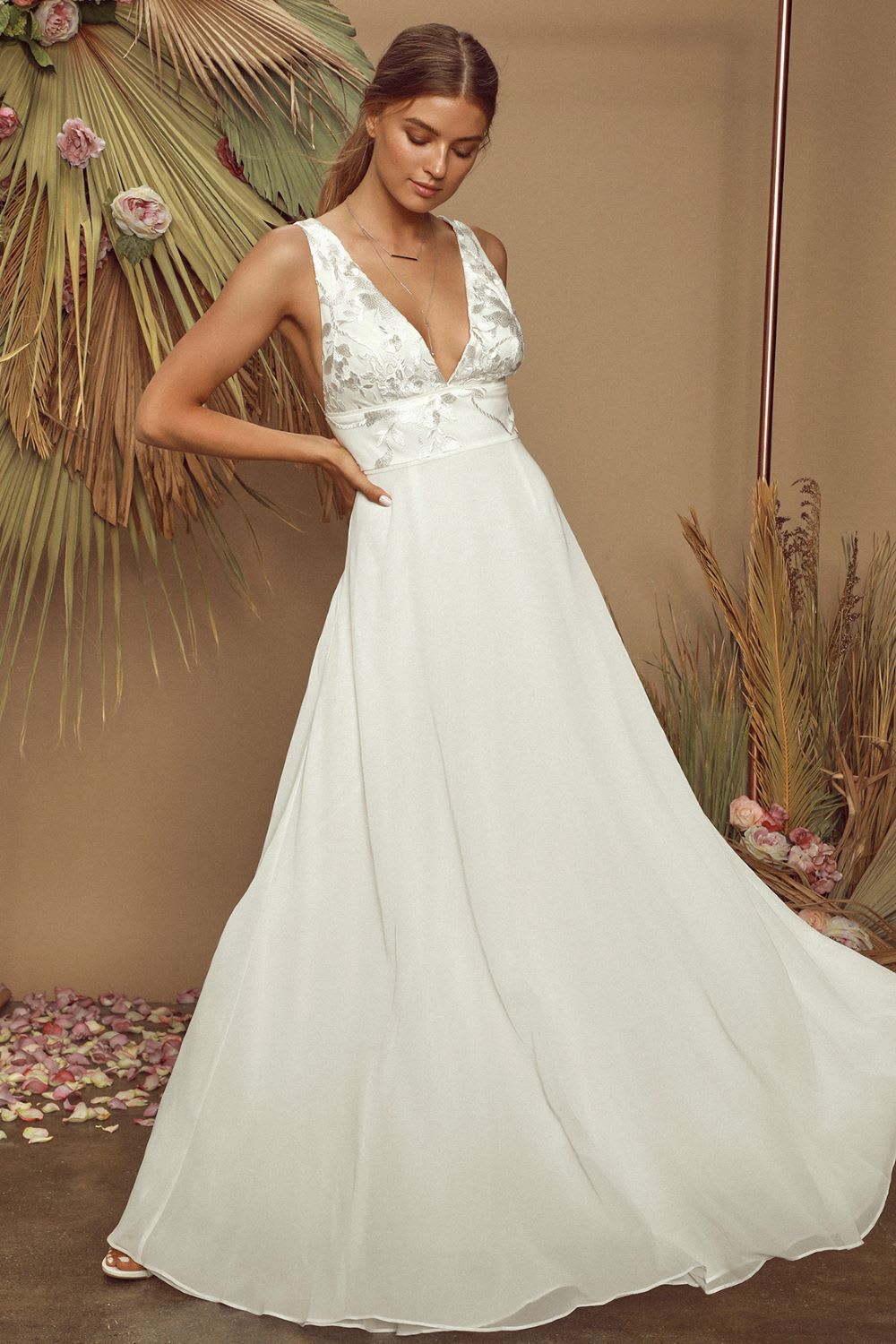 lulus boho wedding dress