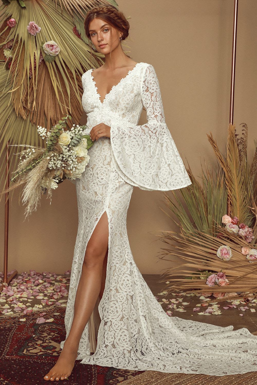 11 Romantic Boho Wedding Dress Options - Lulus.com Fashion ...
