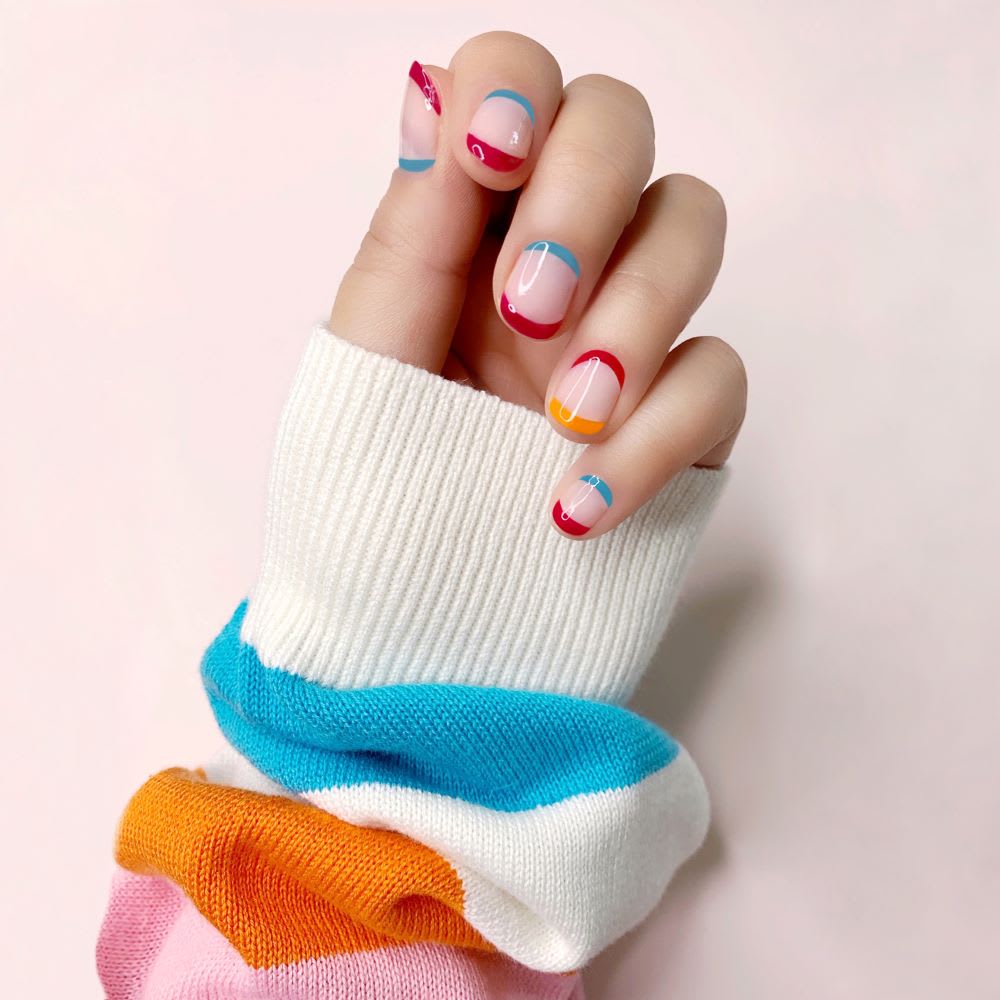 This Double Reverse French Manicure Is 2x The Fun Lulus Com Fashion Blog