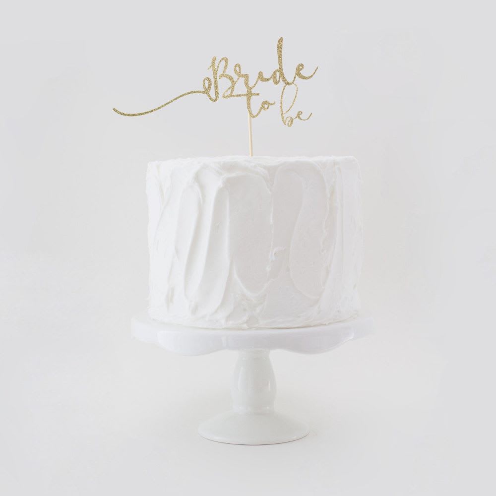 bride cake topper