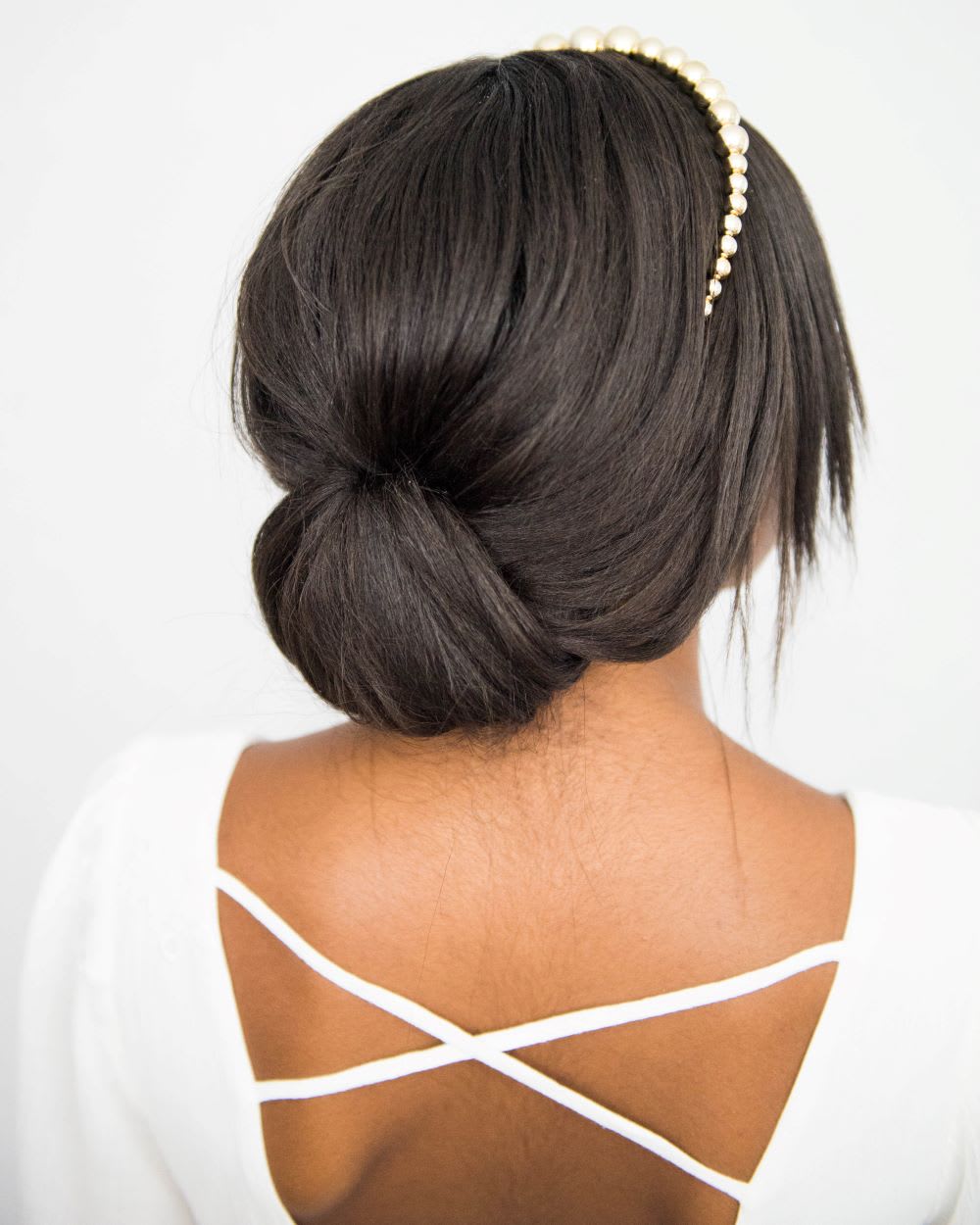 Headband Hairstyles For Brides An Easy Low Updo Perfect For