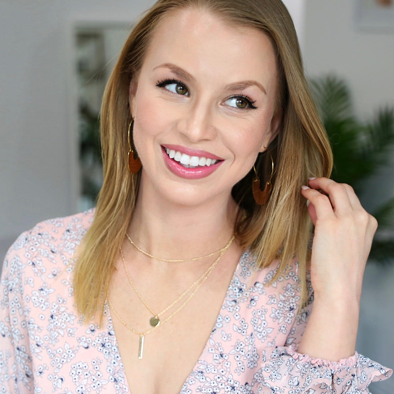 woman smiling with clear skin