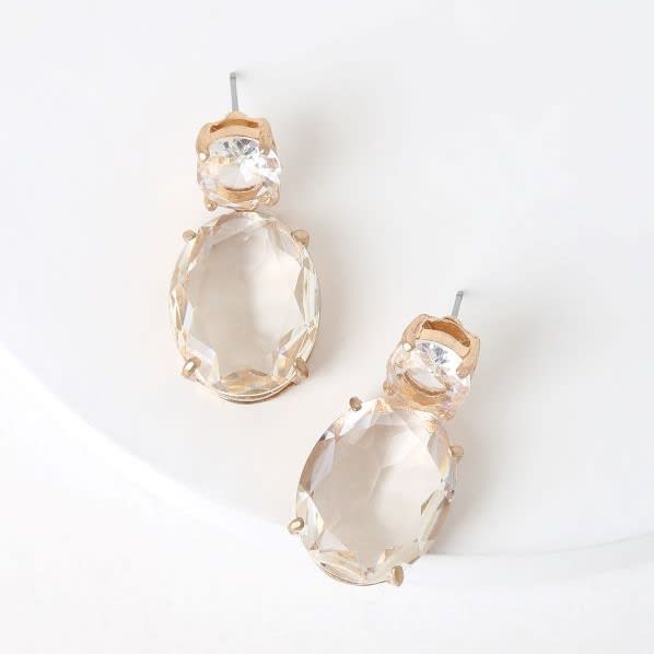 rhinestone drop earrings