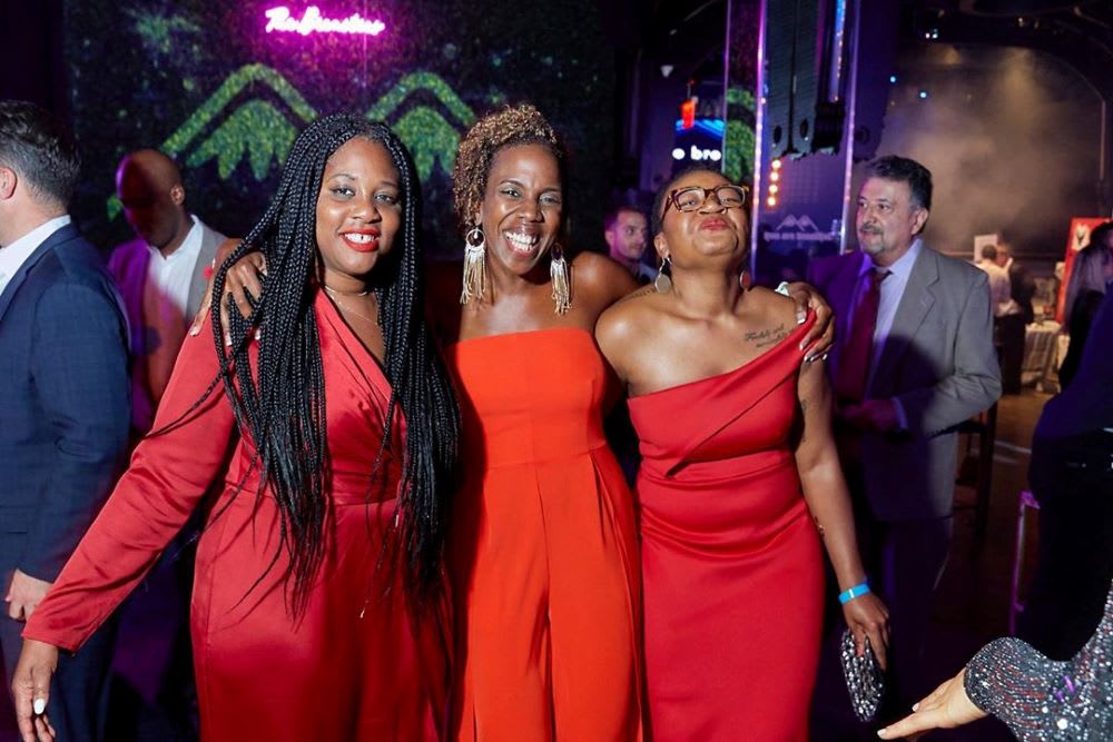 women at the breasties move mountains gala