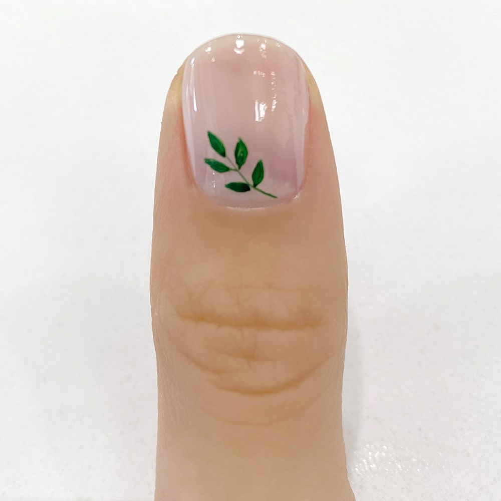 step 2 of fall wedding nails