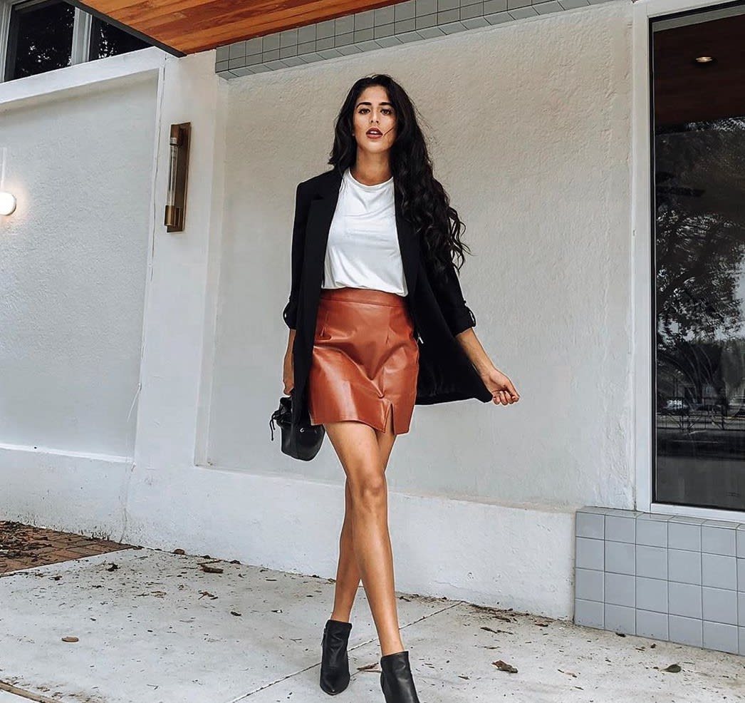 Leather Skirt Outfit Ideas for Fall and Winter 2023 - Lulus.com