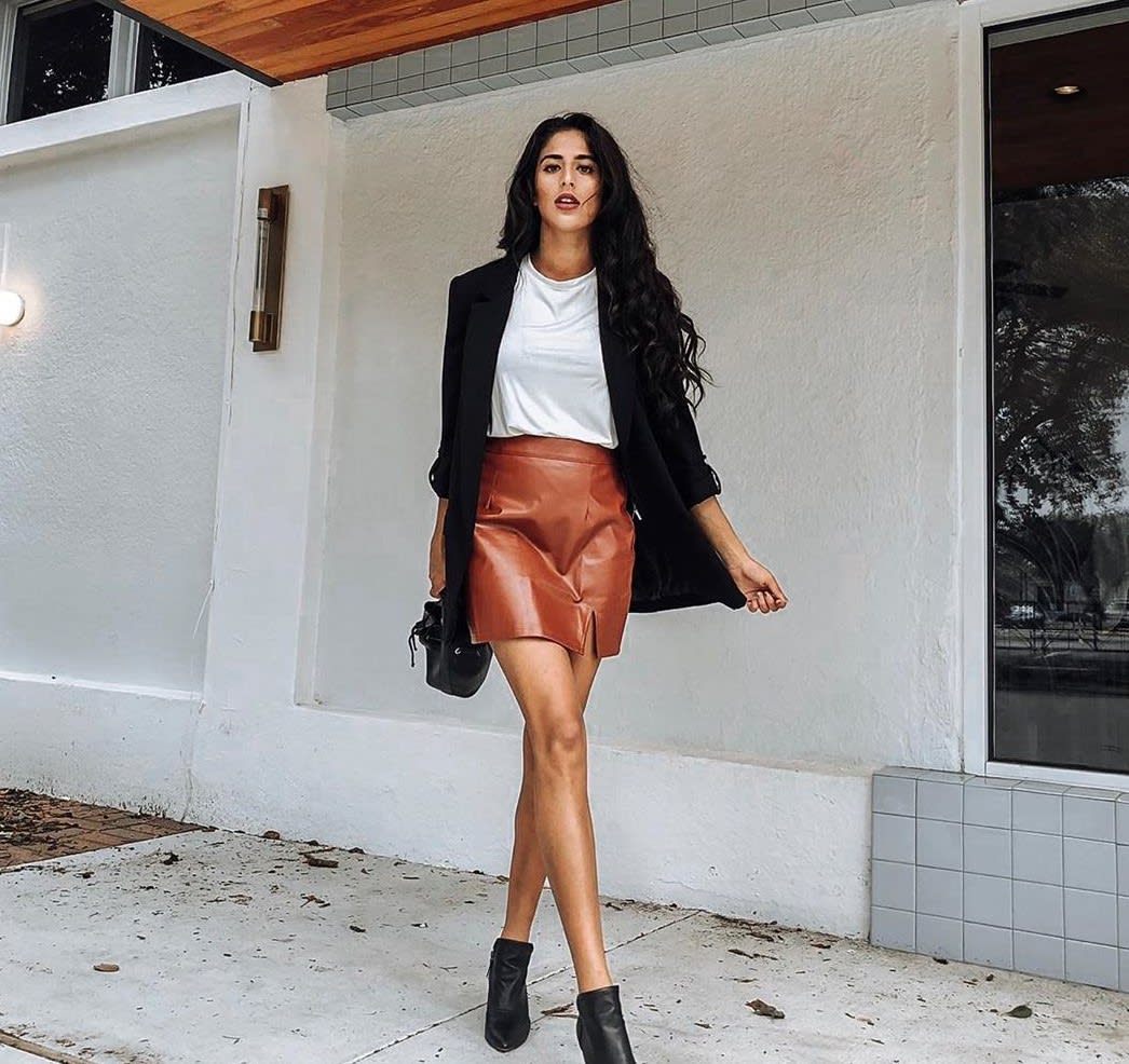 15 Brown Leather Jacket Outfits We Love