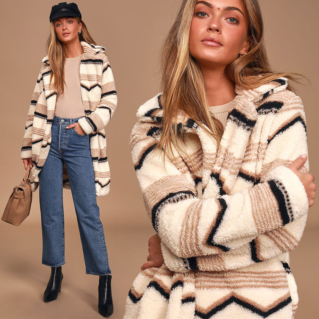 Cozy Clothes Live in These Soft Neutral Sweaters, Jackets & More All