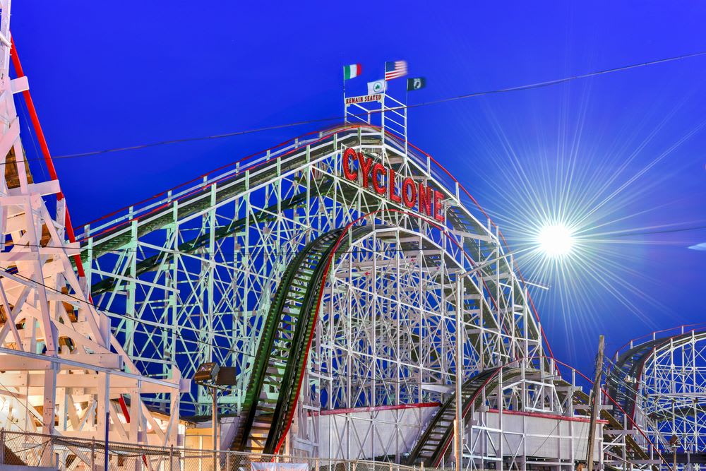 coney island as engagement photo inspiration