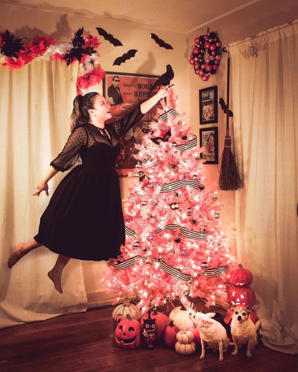 pink halloween tree for empowered women feature