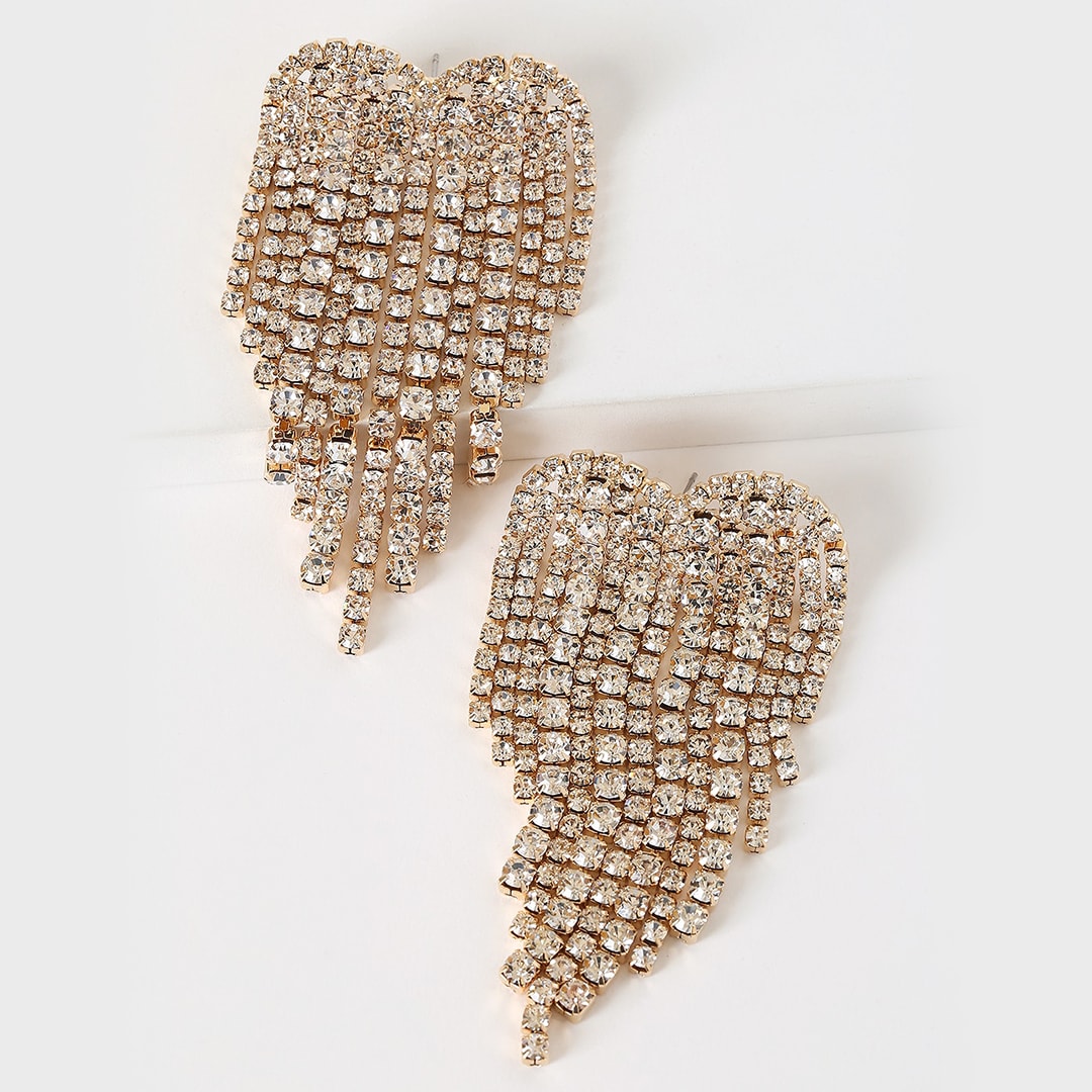 rhinestone earrings