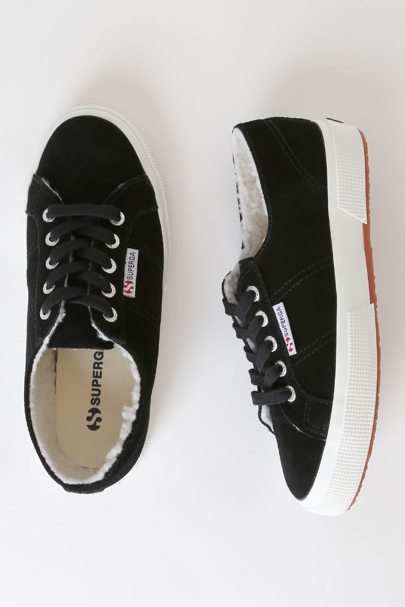 Sherpa Buckle Straps Sneakers