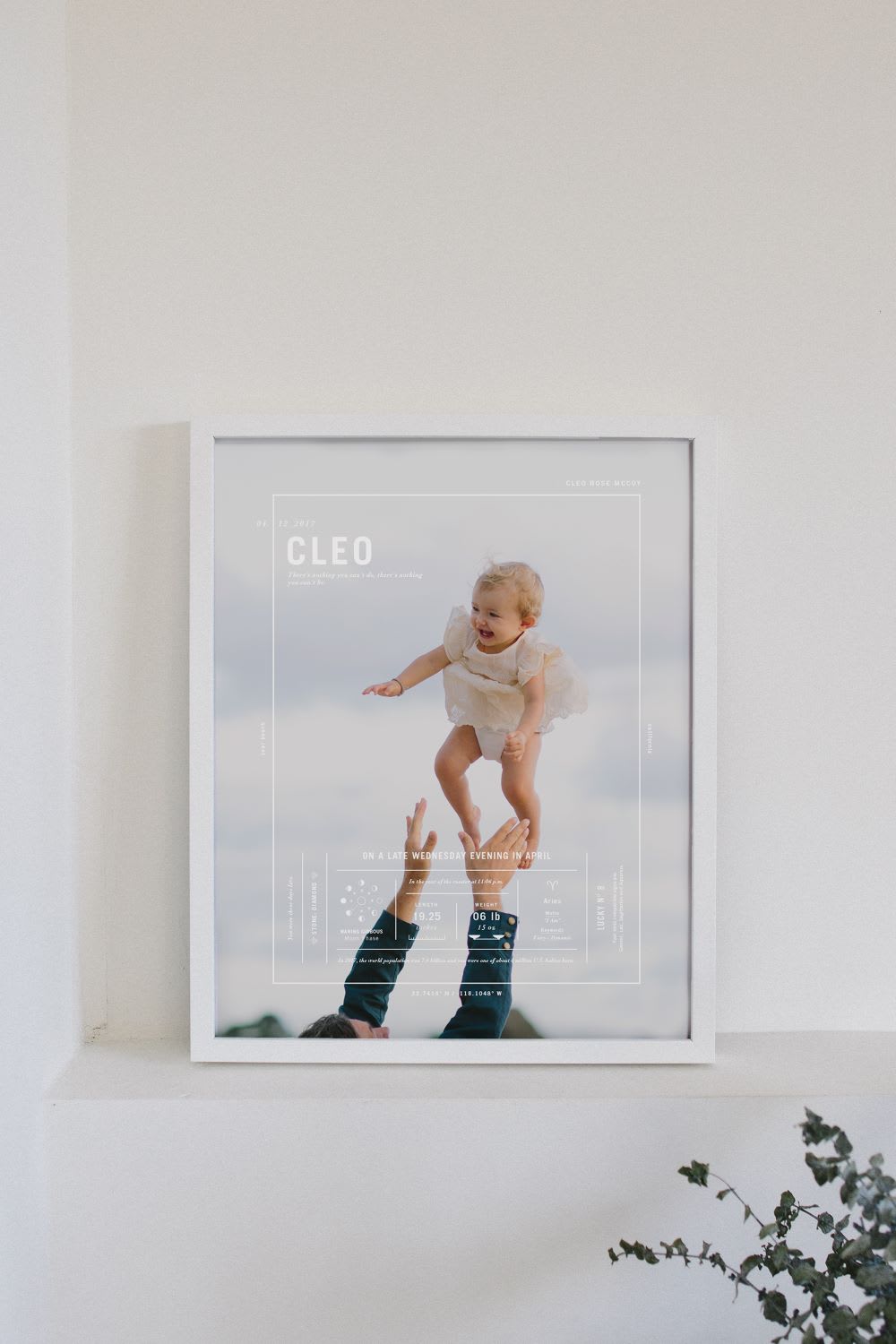 still novel birth poster for pregnant friend