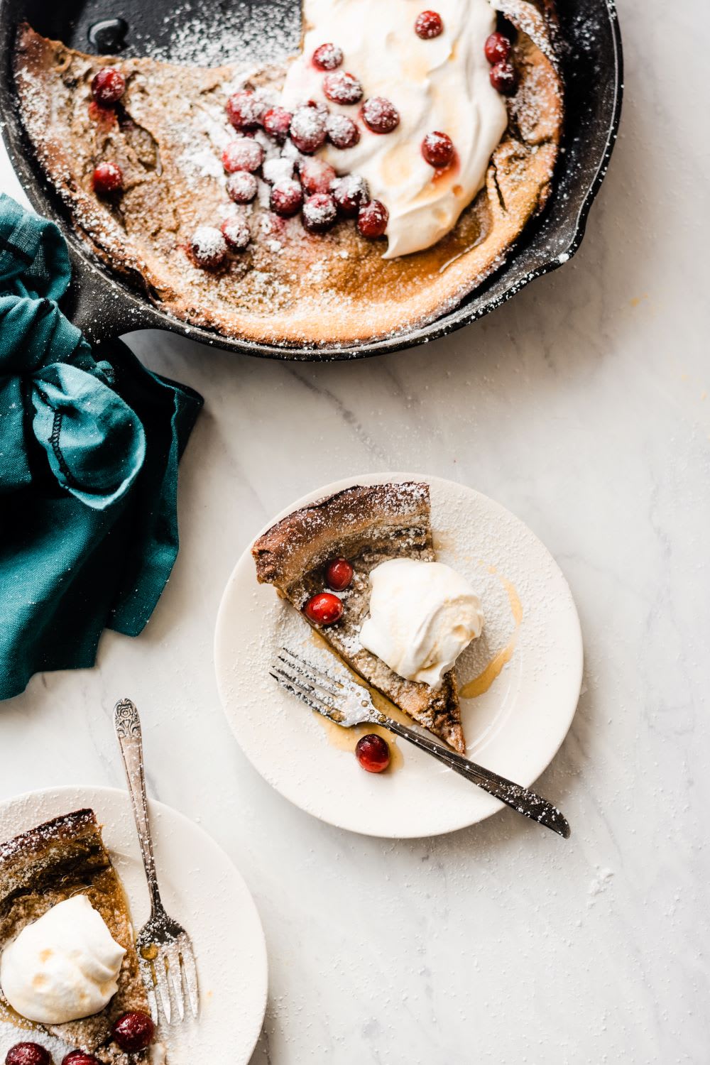 dutch baby pancake slices