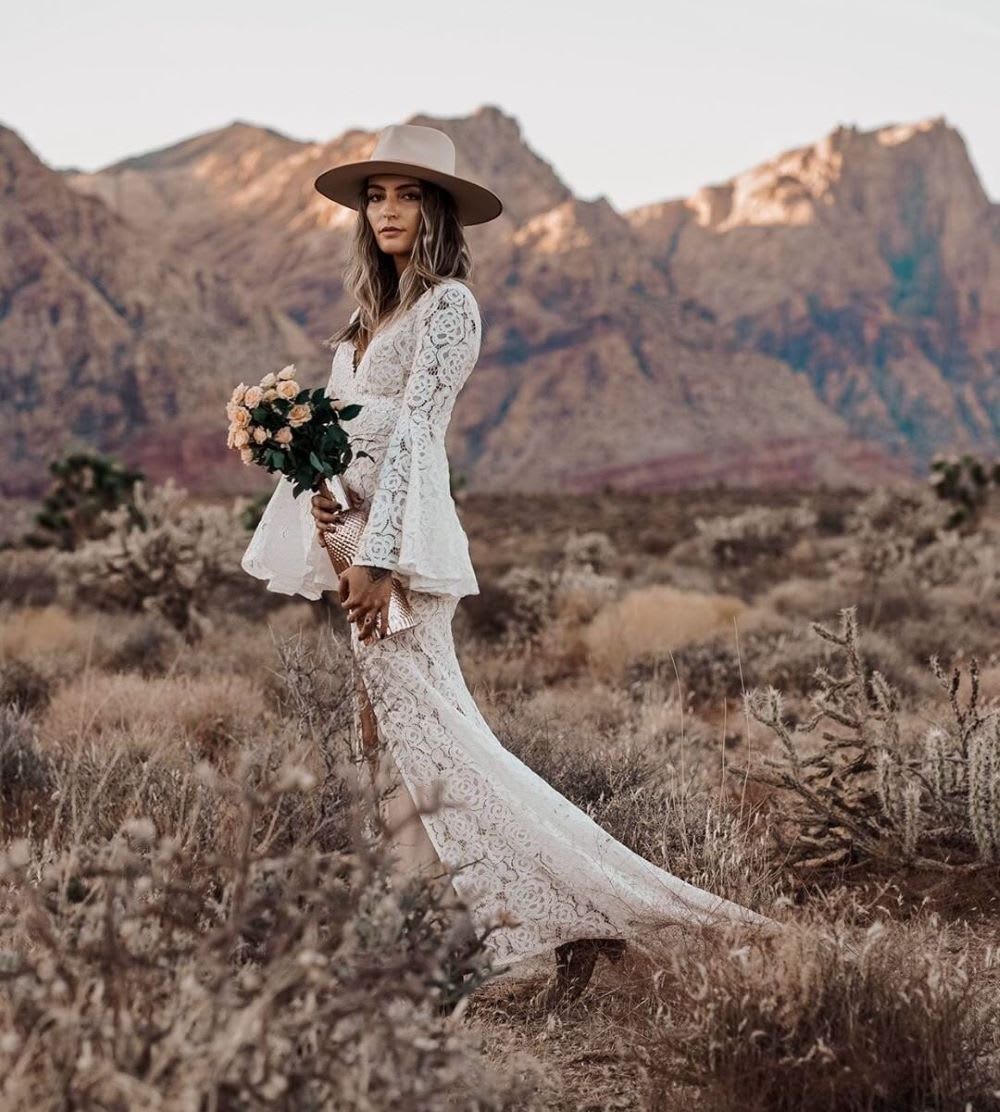 lulus boho wedding dress