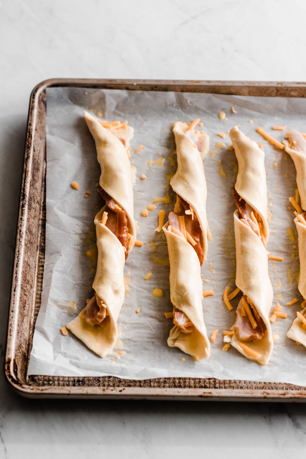 super bowl dishes: bacon puff pastry twists